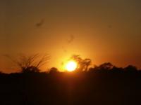 Sonnenuntergang im Mudumu Nationalpark