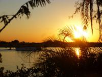 Sonnenuntergang am Chobe