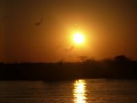 Sonnenuntergang am Chobe