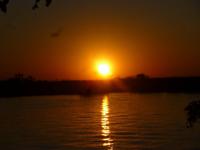 Sonnenuntergang am Chobe