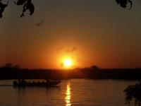 Sonnenuntergang am Chobe