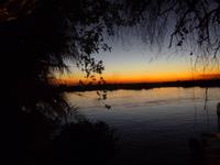 Sonnenuntergang am Chobe