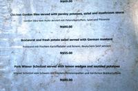 Hotel Thule - Deutsche Speisekarte