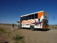 und dies ist unser Truck, tolles Gefährt..