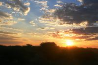 Sonnenuntergang in Namibia