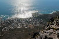 Blick vom Tafelberg auf Kapstadt