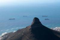 Blick vom Tafelberg auf Kapstadt