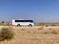 Fahrt zum Etosha, unser Bus 