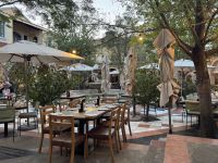 Innenhof Leo's Gardenrestaurant