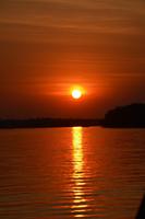 Krönender Abschluss unserer Reise ist ein wunderschöner Sonnenuntergang am Sambesi