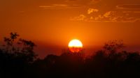 Namibia - Bootsfahrt auf dem Kwando - Sundowner