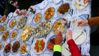 Namibia - Bootsfahrt in der Lagune Walvis Bay - maritimes Lunch