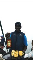 Namibia - Bootsfahrt in der Lagune von Walvis Bay - Frühstück mit Sherry