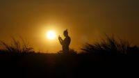 Namibia - Nature Drive in der Kalahari - Sundowner