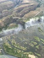 Vic Falls: Helikopterflug über die Victoria Wasserfälle