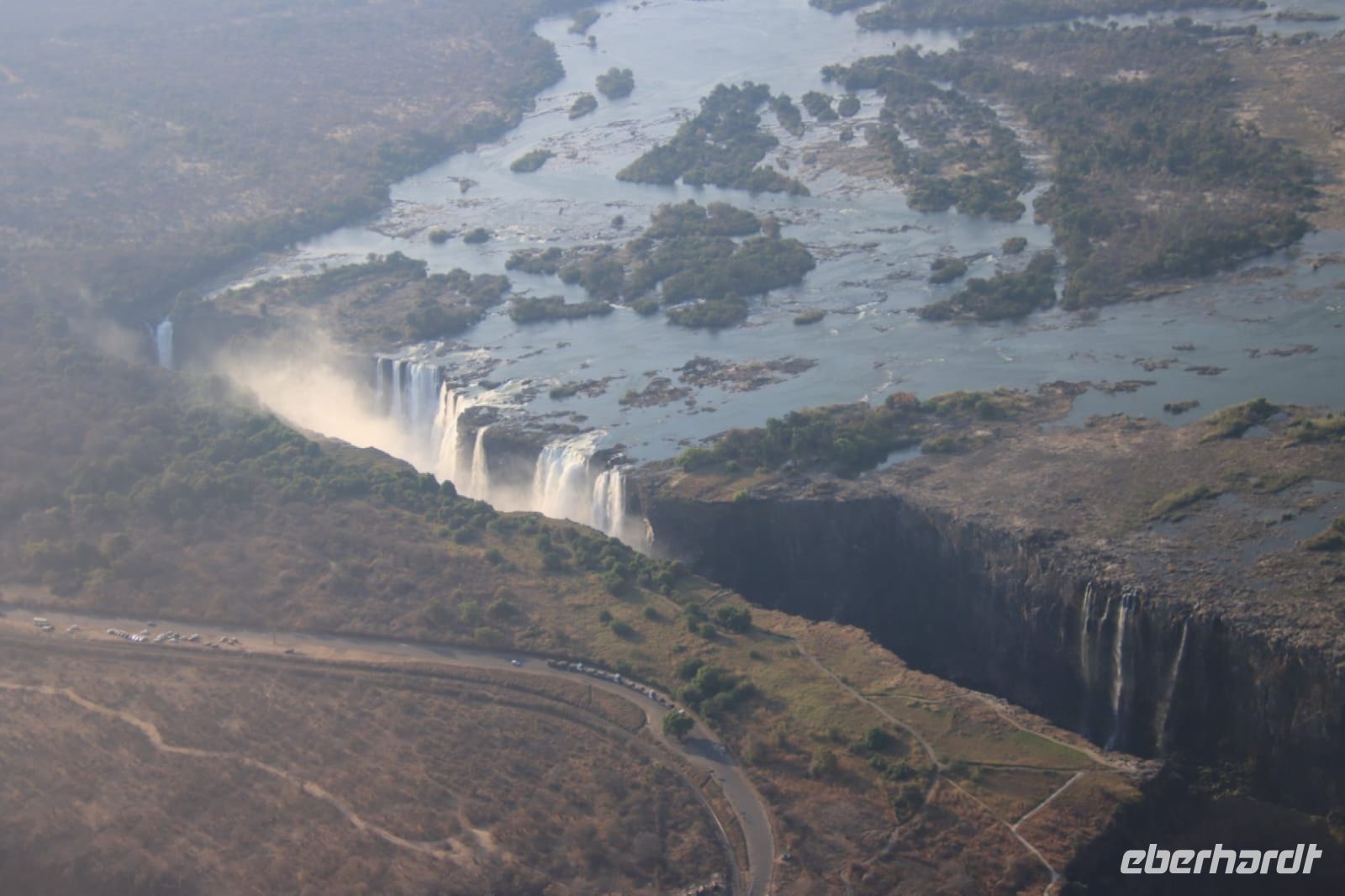 Victoria-Wasserfälle von Oben - Simbabwe