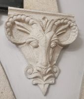 Ziegenkopf in der Festung von Kruja