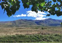 Landschaft im Westen Albanien zwischen Korce und Permet