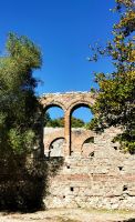 Reste der Basilika in Butrint
