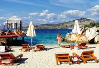 Mittagspause am Strand von Saranda