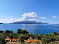 Insel Korfu von albanischer Seite aus gesehen