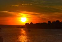 Sonnenuntergang am ionischen Meer