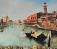 Mit Bildern von Venedig hätten wir in Albanien nicht gerechnet, Shkodra, Maskenherstellung