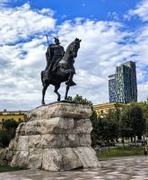 Skanderbegmonument in Tirana