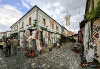 Schöne Gasse in der Altstadt von Korce