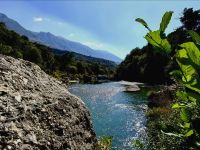 Am Fluß Drinos kurz vor Gjirokastra