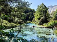 Am Blue Eye in Südalbanien