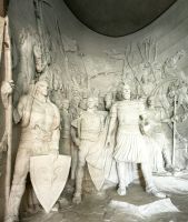 Skanderbeg in Übergröße in Kruje