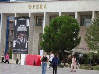 Tirana: Rundgang: Skanderbeg-Platz