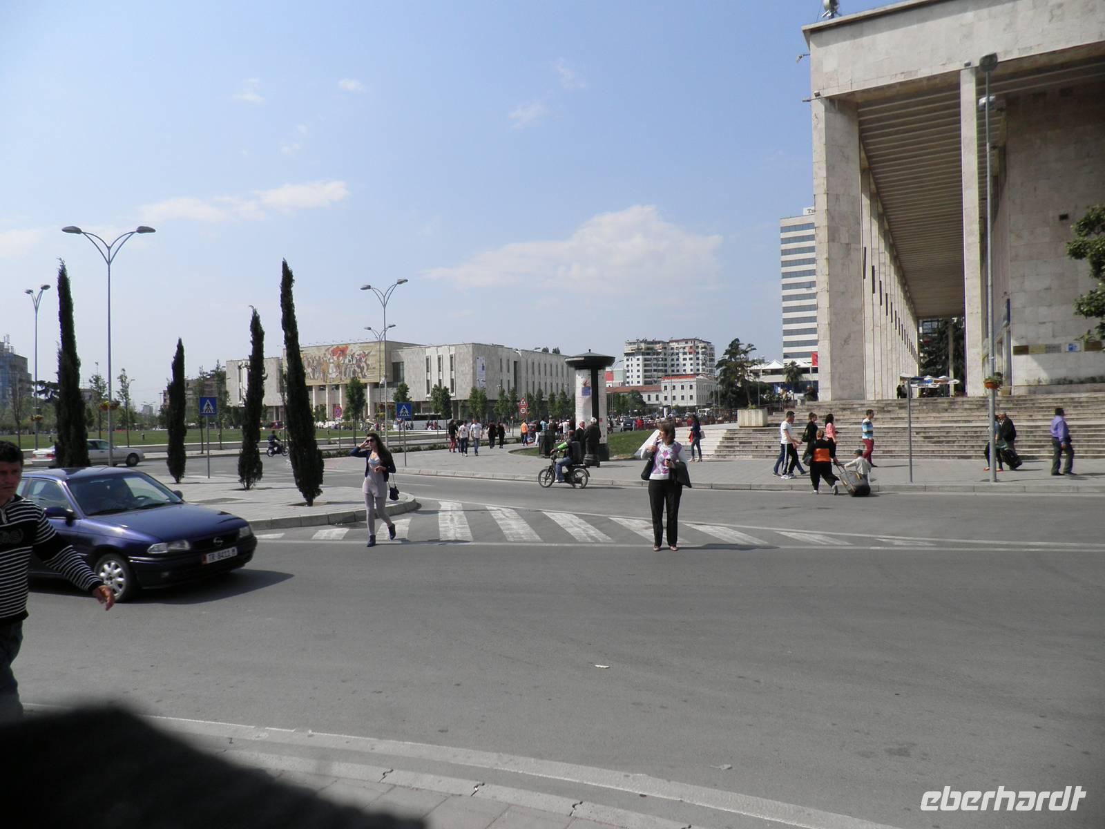 Im Zentrum von Tirana