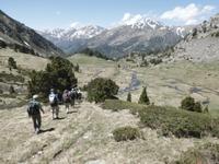 Wanderung im Sorteny Nationalpark - der Abstieg beginnt