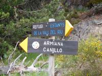 Wanderung Vall del Riu - Wegekreuz