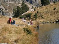 Eberhardt Wandergruppe beim Bergsee