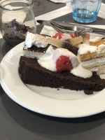 ... nach dem Wandern darf auch geschlemmt werden ;-) ...