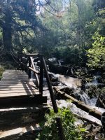 am rauschenden Bach Sorteny entlang bergauf