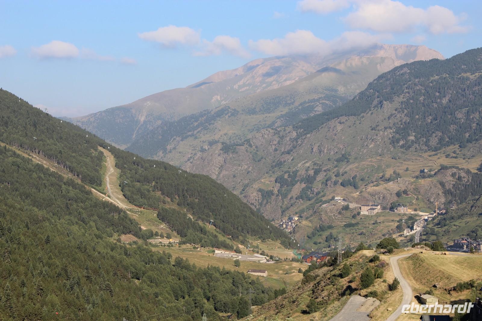 Blick in die Berge von Andorra