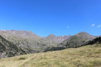Ausblick in die Berge der Pyrenäen