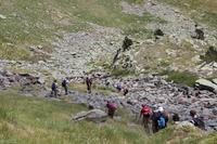 Abstieg ins flachere Gelände