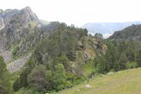 Blick in die Bergkette von Andorra