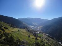 Blick auf die Bergwelt Andorras