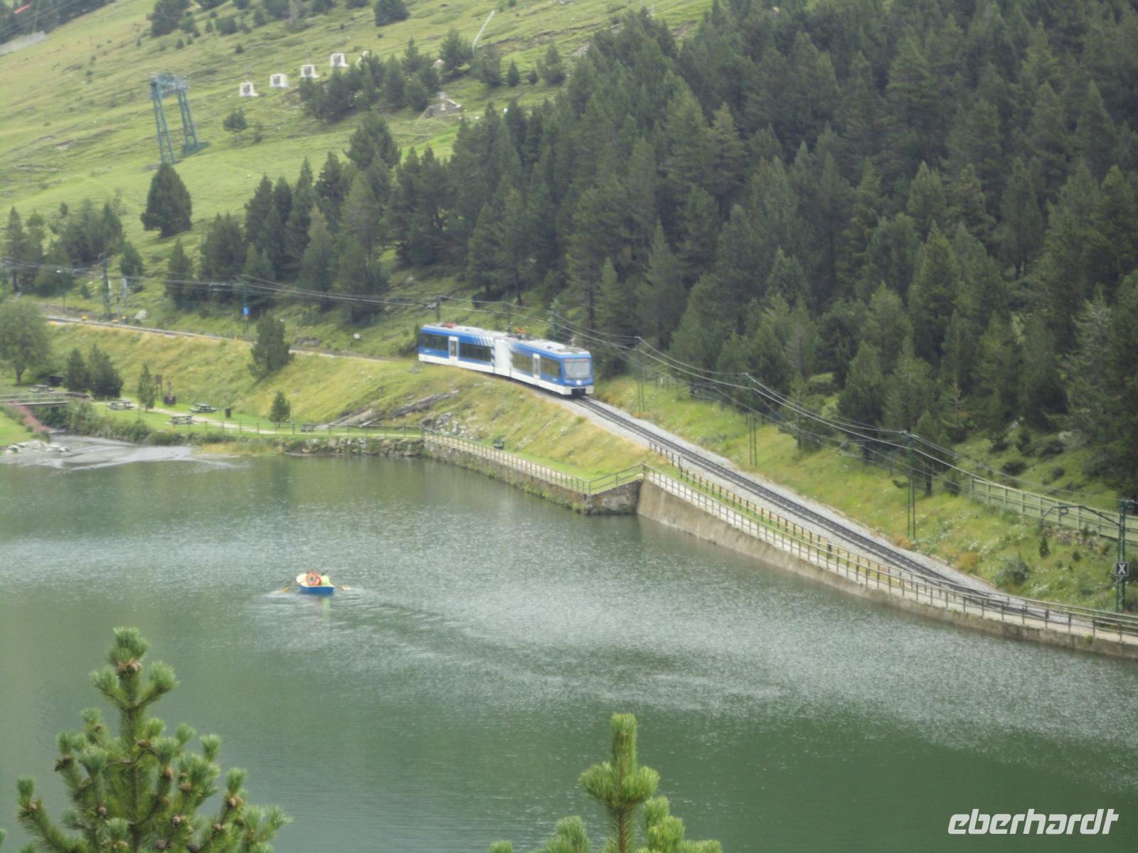 die Zahnradbahn im Vall de Núria