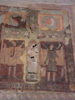 Wandmalerei in der römischen Kapelle von Canillo