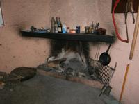 in der Schutzhütte