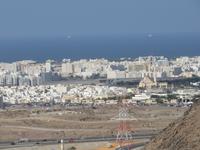 Dubai - Oman - Fahrt nach Muscat - Blick auf die Stadt