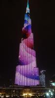 Lichtshow am Burj Kalifa