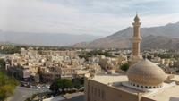 Blick vom Fort auf Nizwa mit Freitagsmoschee